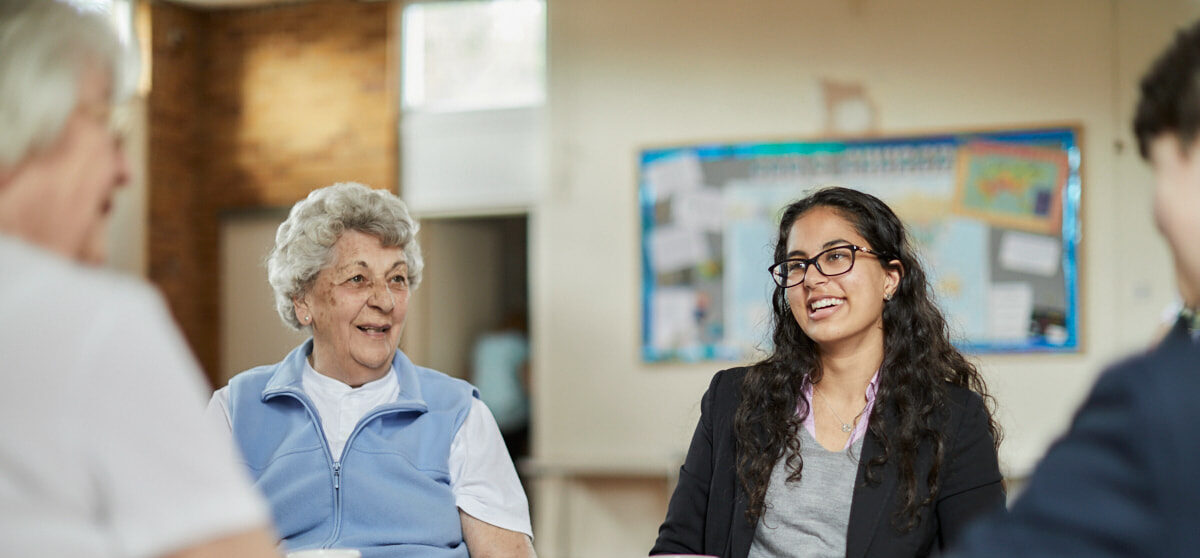 Epsom pupils visiting care home